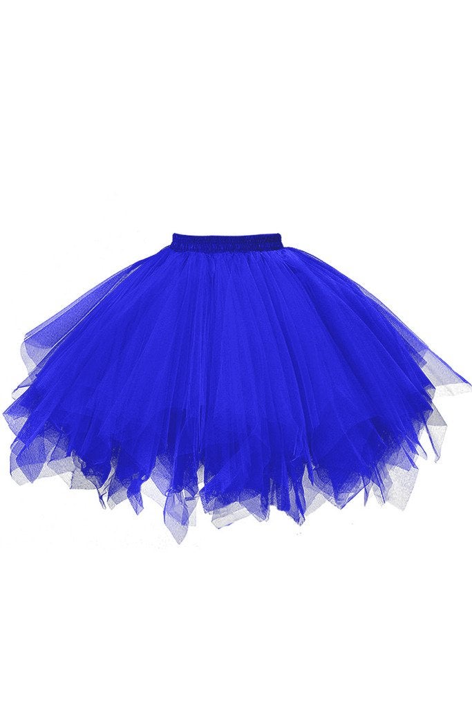 GOOBGS Musever 1950s Vintage Ballet Bubble Skirt Tulle Petticoat Puffy Tutu Royal Large/X-Large - Image 1